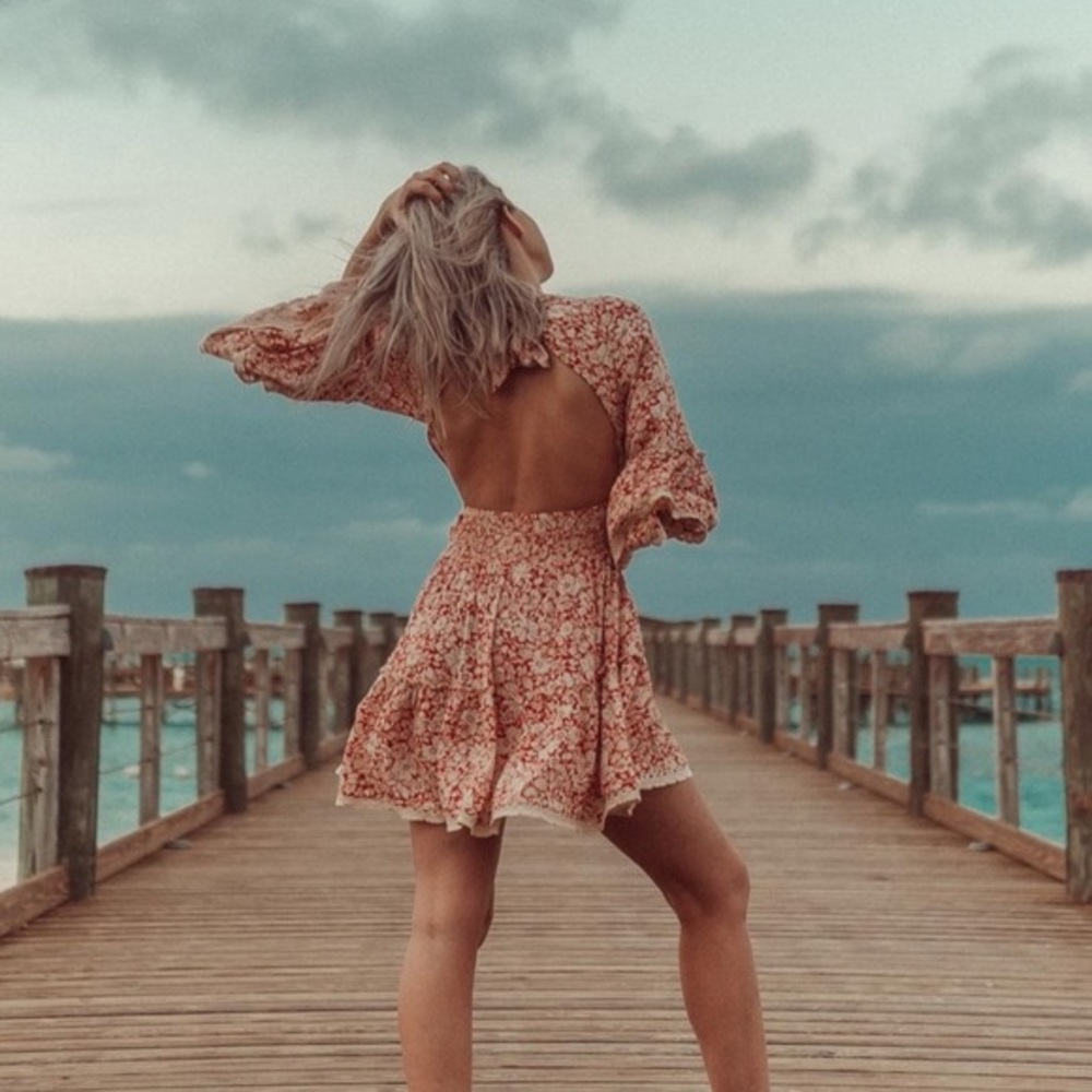 Free People Kristall Mini Dress- New- Size L